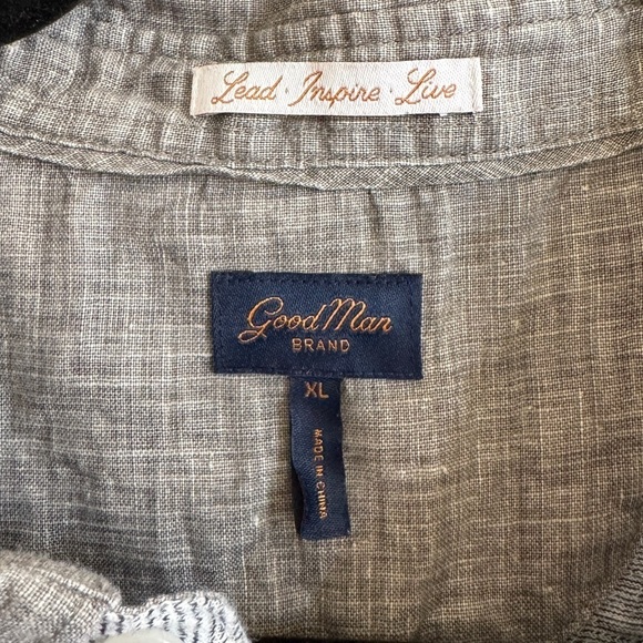 Good Man Brand Gray Knit 100% Cotton Polo Shirt, Size XL - Picture 4 of 7